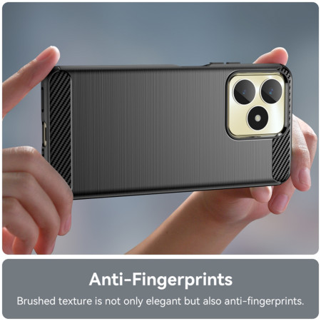 Husa Carbon compatibila Realme C53, Protect Anti-Soc, Negru