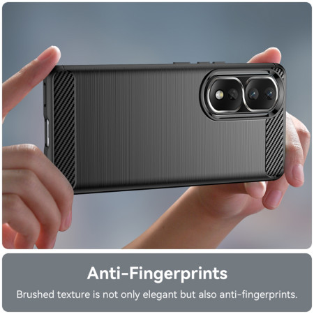 Husa Carbon Honor 80 Pro, Protect Anti-Soc, Negru