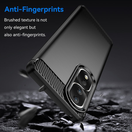 Husa Carbon Honor 80 Pro, Protect Anti-Soc, Negru