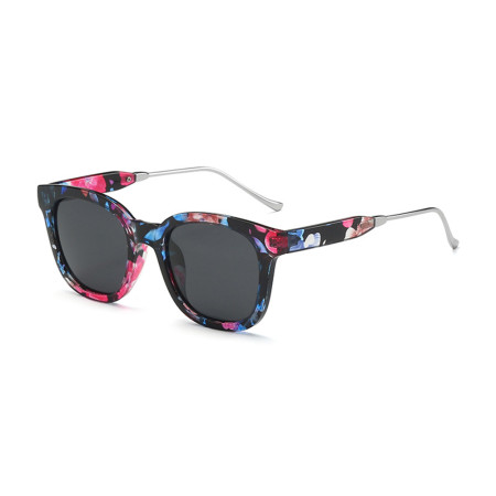  Ochelari de Soare cu protectie UV cu Lentile Polarizate 2050, Metal si PC, Floral Gri