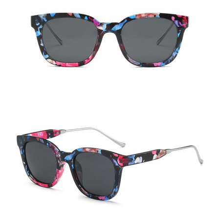  Ochelari de Soare cu protectie UV cu Lentile Polarizate 2050, Metal si PC, Floral Gri