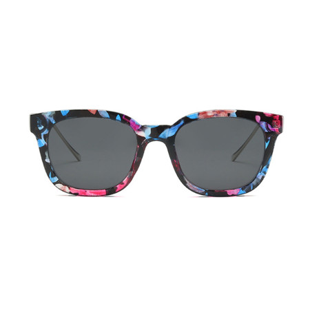  Ochelari de Soare cu protectie UV cu Lentile Polarizate 2050, Metal si PC, Floral Gri