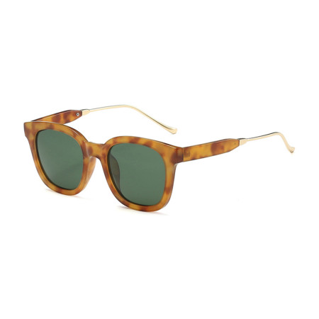  Ochelari de Soare cu protectie UV cu Lentile Polarizate 2050, Metal si PC, Leopard Verde