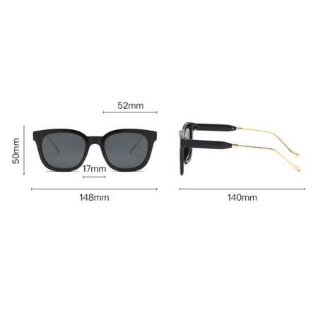  Ochelari de Soare cu protectie UV cu Lentile Polarizate 2050, Metal si PC, Negru