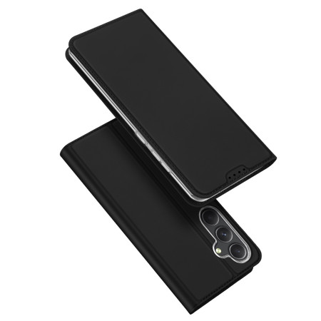 Husa Flip compatibila Samsung Galaxy S23 FE, Dux Ducis Skin Pro, Smart Pro Magnet, Negru