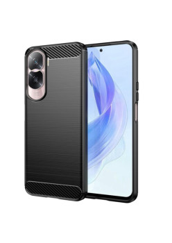 Husa Carbon compatibila Honor 90 Lite, Protect Anti-Soc, Negru