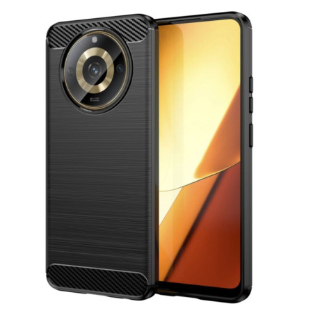 Husa Carbon compatibila Realme 11, Protect Anti-Soc, Negru