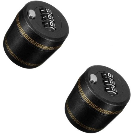 Set 2 Dispozitive de Blocare pentru Sticle, Cu Parola din 3 Cifre, Securizare Vin & Bauturi, 4x4.2x4.5 cm