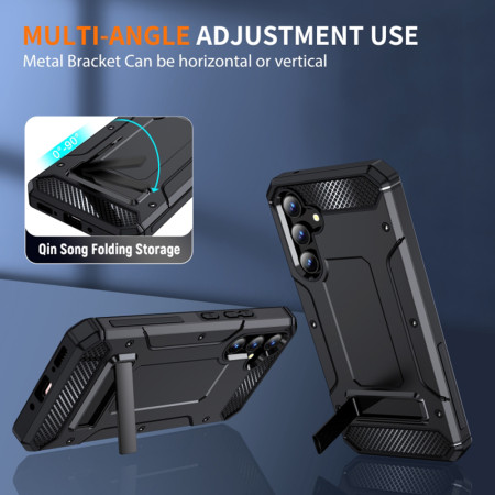 Husa Antisoc compatibila Samsung Galaxy A34, Kickstand, Negru