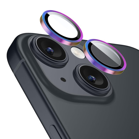 Folie Camera Foto compatibila Apple iPhone 15 Plus, Profesionala HD, Chromatic