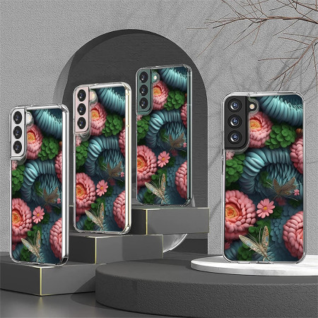 Husa personalizata pentru Samsung Galaxy S23, MagSafe Flower Medley 6