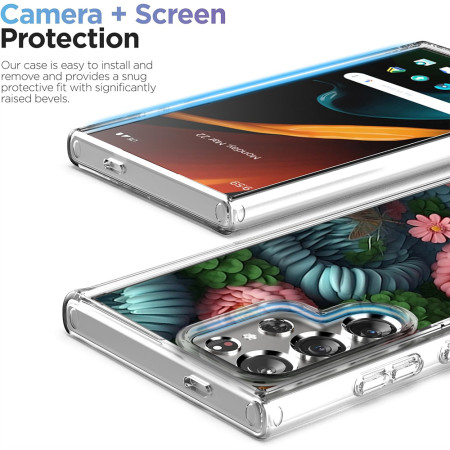 Husa personalizata pentru Samsung Galaxy S24 Ultra, MagSafe Atasare Magnetica, 3D Flower Medley 6