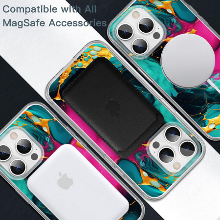 Husa personalizata compatibila Apple iPhone 15, MagSafe Atasare Magnetica, Antisoc, Neons And Brights 22