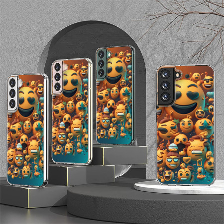 Husa personalizata pentru Samsung Galaxy S23, MagSafe Atasare Magnetica, Emoji Faces