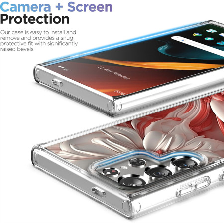 Husa personalizata pentru Samsung Galaxy S23 Ultra, MagSafe Atasare Magnetica, 3D Flower Medley 12