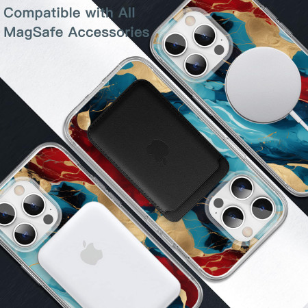 Husa personalizata compatibila Apple iPhone 13 Pro Max, MagSafe Atasare Magnetica, Antisoc, Neons And Brights 46