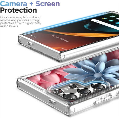 Husa personalizata pentru Samsung Galaxy S24 Ultra, MagSafe Atasare Magnetica, 3D Flower Medley 7