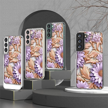 Husa personalizata pentru Samsung Galaxy S23, MagSafe Flower Medley 5
