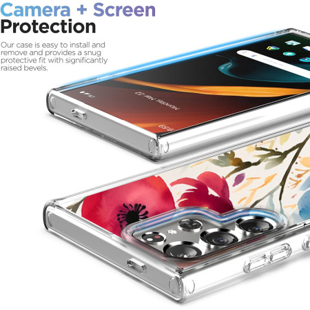 Husa pentru Samsung Galaxy S25 Ultra, Atasare Magnetica, MagSafe, Magsafe Model Floral 3