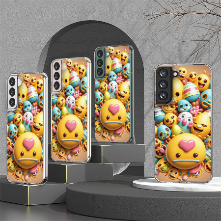 Husa personalizata pentru Samsung Galaxy S23, MagSafe Atasare Magnetica, Emoji Smile