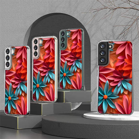 Husa personalizata pentru Samsung Galaxy S24, MagSafe Flower Medley 1