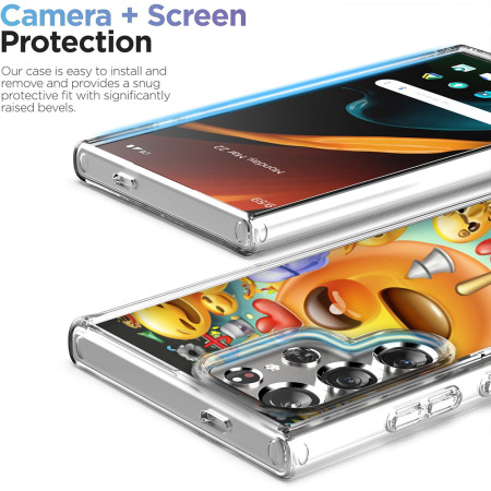 Husa personalizata pentru Samsung Galaxy S23 Ultra, MagSafe Atasare Magnetica, Emoji Baby Face