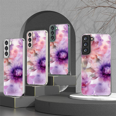 Husa personalizata compatibila Samsung Galaxy S23, MagSafe Atasare Magnetica, Antisoc, Model Floral 22