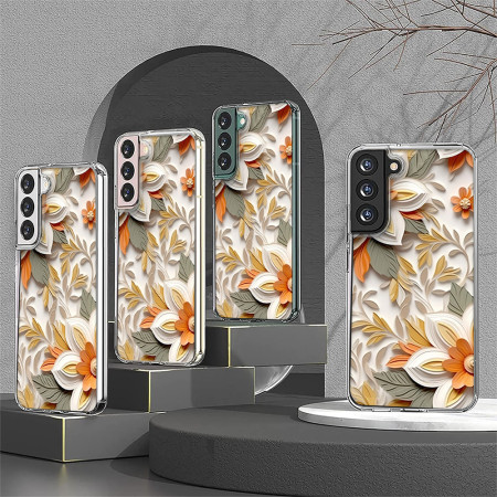 Husa personalizata pentru Samsung Galaxy S23, MagSafe Flower Medley 3