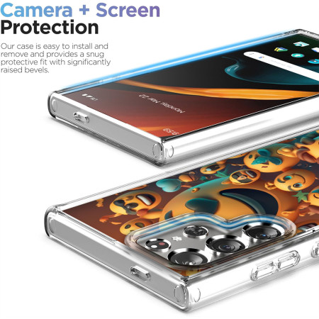 Husa personalizata pentru Samsung Galaxy S24 Ultra, MagSafe Atasare Magnetica, Emoji Faces