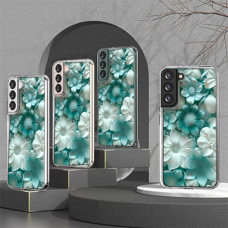Husa personalizata pentru Samsung Galaxy S24, MagSafe Flower Medley 8