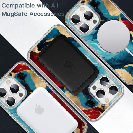 Husa personalizata compatibila Apple iPhone 15, MagSafe Atasare Magnetica, Antisoc, Neons And Brights 46