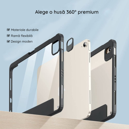Husa pentru iPad Pro 11" 2021 / 2022, ESR Rebound Hybrid, Rugged Black