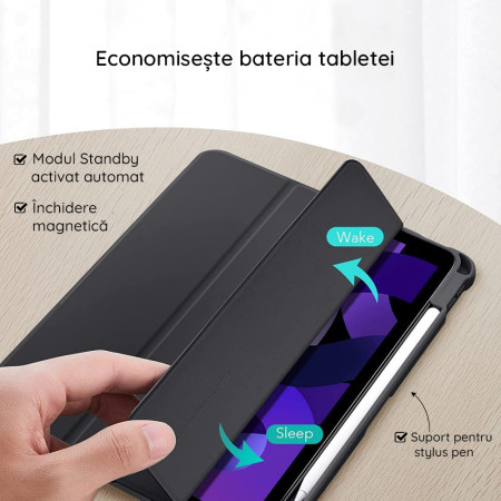 Husa pentru iPad Pro 11" 2021 / 2022, ESR Rebound Hybrid, Rugged Black