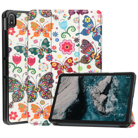 Husa tableta compatibila Samsung Galaxy Tab S8 Ultra / S9 Ultra, FoldPro cu Microfibra, Auto Sleep/Wake, Butterfly