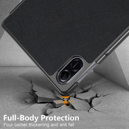 Husa tableta compatibila Honor Pad X9 / X8 Pro, FoldPro cu Microfibra, Auto Sleep/Wake, Black