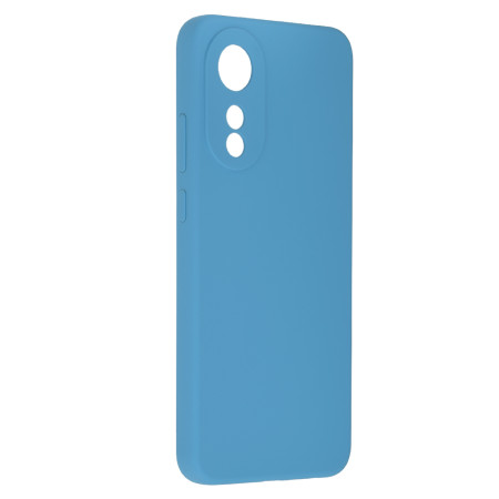 Husa de telefon compatibila Oppo A78 4G, Antiamprenta, Interior Microfibra, Camera Extra Pro, Denim Blue