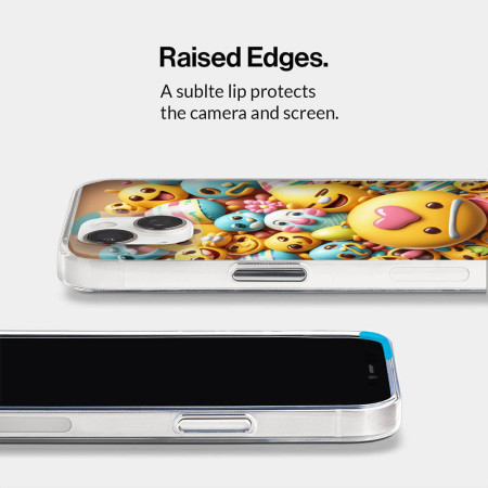 Husa personalizata pentru Apple iPhone 15, MagSafe Atasare Magnetica, Antisoc, Emoji Smile