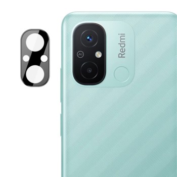 Folie Camera Foto compatibila Xiaomi Redmi 12C, 9H Anti Explozie Securizata, Negru