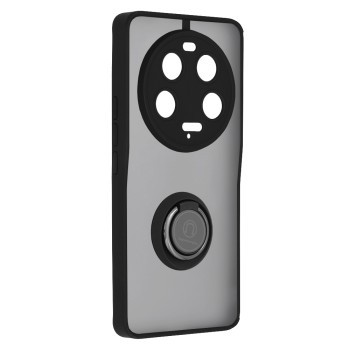 Husa telefon compatibila Xiaomi 13 Ultra, Glinth Magnet Auto si Inel Rotativ, Negru
