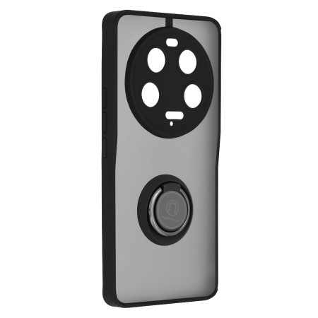 Husa telefon compatibila Xiaomi 13 Ultra, Glinth Magnet Auto si Inel Rotativ, Negru