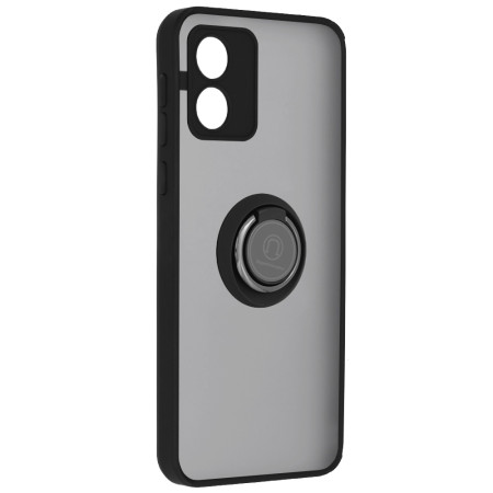 Husa telefon compatibila Motorola Moto E13, Glinth Magnet Auto si Inel Rotativ, Negru