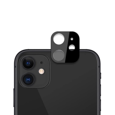 Folie Camera Foto compatibila iPhone 12, 9H Anti Explozie Securizata, Negru