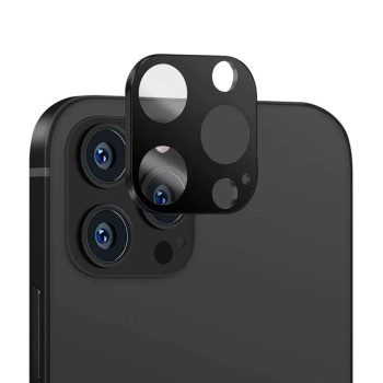 Folie Camera Foto compatibila iPhone 12 Pro, 9H Anti Explozie Securizata, Negru