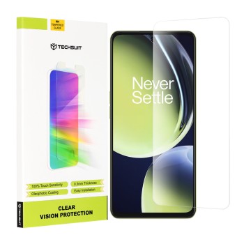 Folie sticla telefon OnePlus Nord CE 3 Lite, Case Friendly, Techsuit Clear Vision Glass, Transparenta