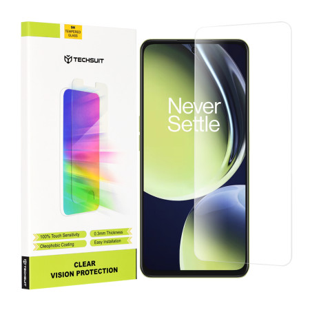 Folie sticla telefon OnePlus Nord CE 3 Lite, Case Friendly, Techsuit Clear Vision Glass, Transparenta