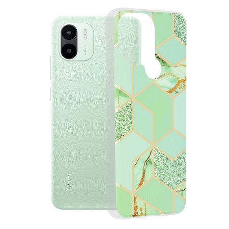 Husa telefon compatibila Xiaomi Redmi A1+ / A2+, Personalizata, Green Hex
