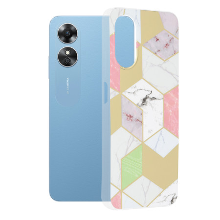 Husa telefon compatibila Oppo A17, Personalizata Purple Hex
