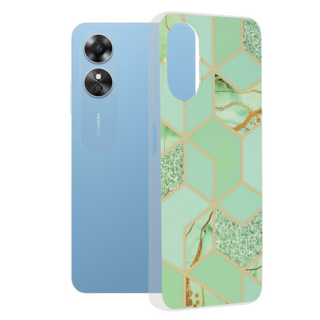 Husa telefon compatibila Oppo A17, Personalizata Green Hex