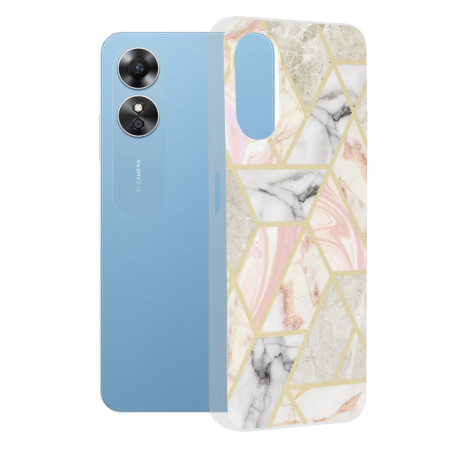 Husa telefon compatibila Oppo A17, Personalizata Pink Hex