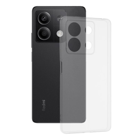 Husa Silicon compatibila Xiaomi Redmi Note 13, Pastreaza Originalitatea, Transparent 